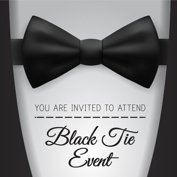 black tie preferred wedding attire